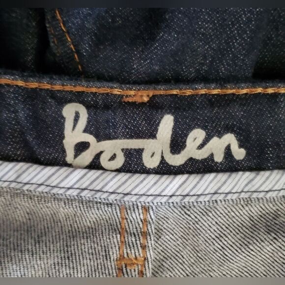 Boden Women's Dark Denim Blue Jeans Size 10P - Picture 3 of 5